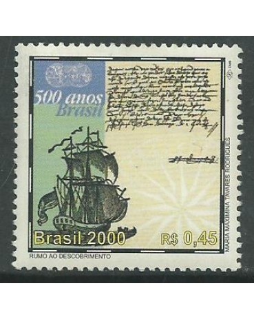 C2268 BRASIL 500 ANOS 2000 RUMO AO DESC. 10.350 N